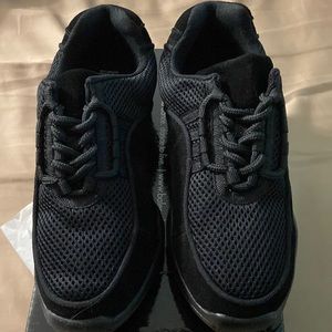 NEW Balera Black Suede Dance Sneakers Shoes B190 5.5AM